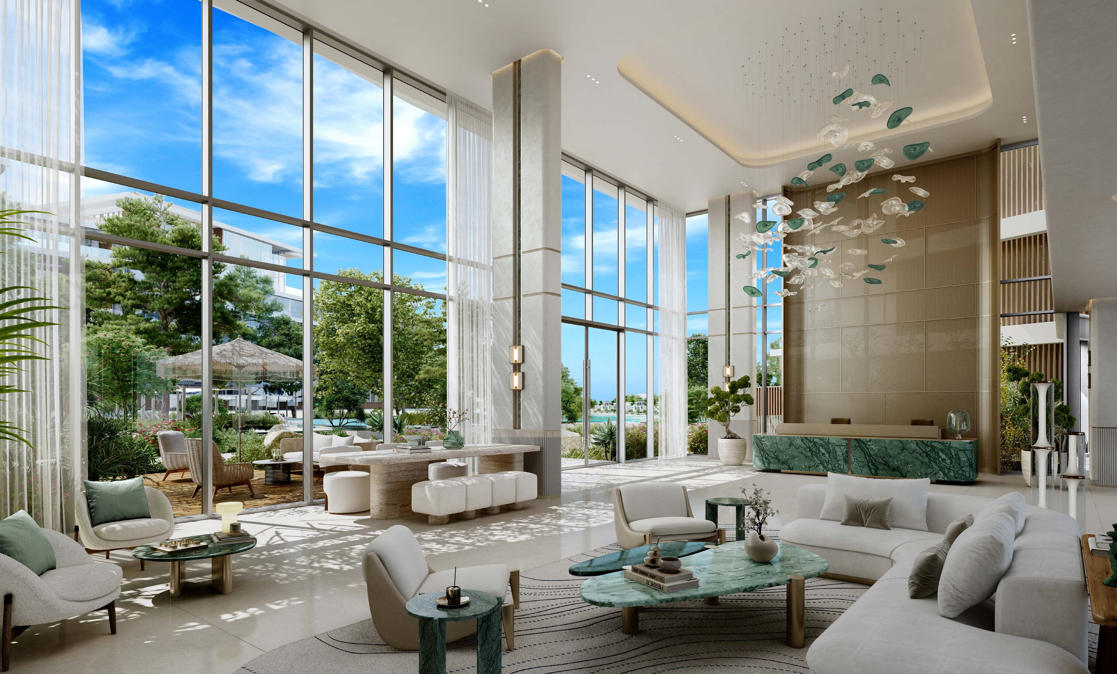 Lobby lounge area